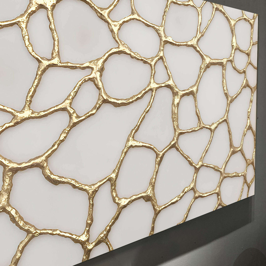 Golden Neurons Wall Art