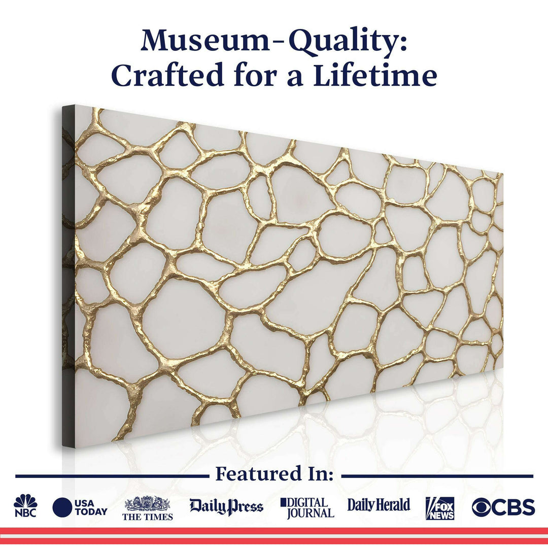 Golden Neurons Wall Art