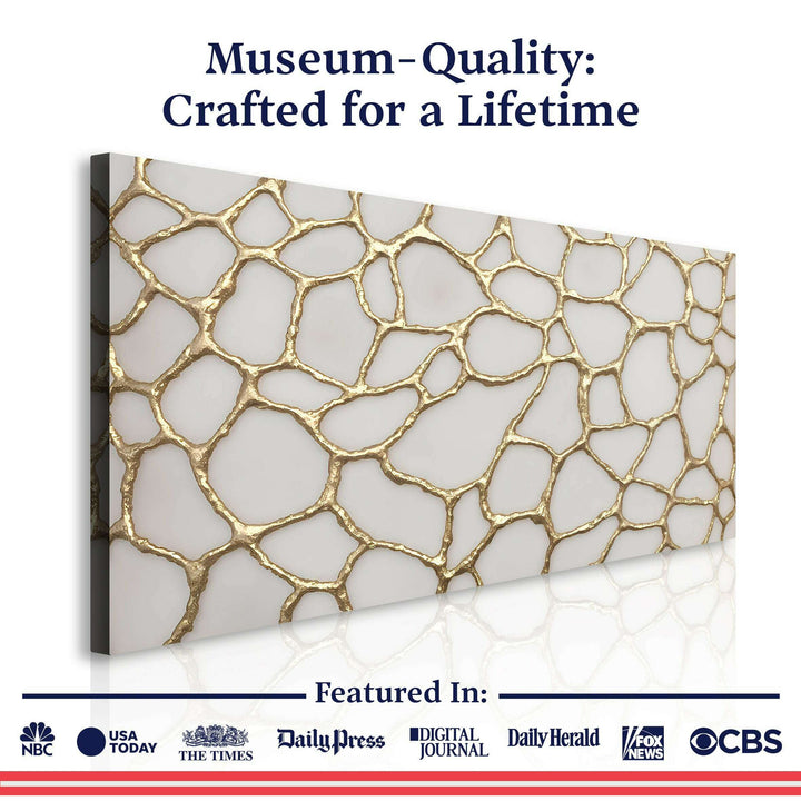 Golden Neurons Wall Art