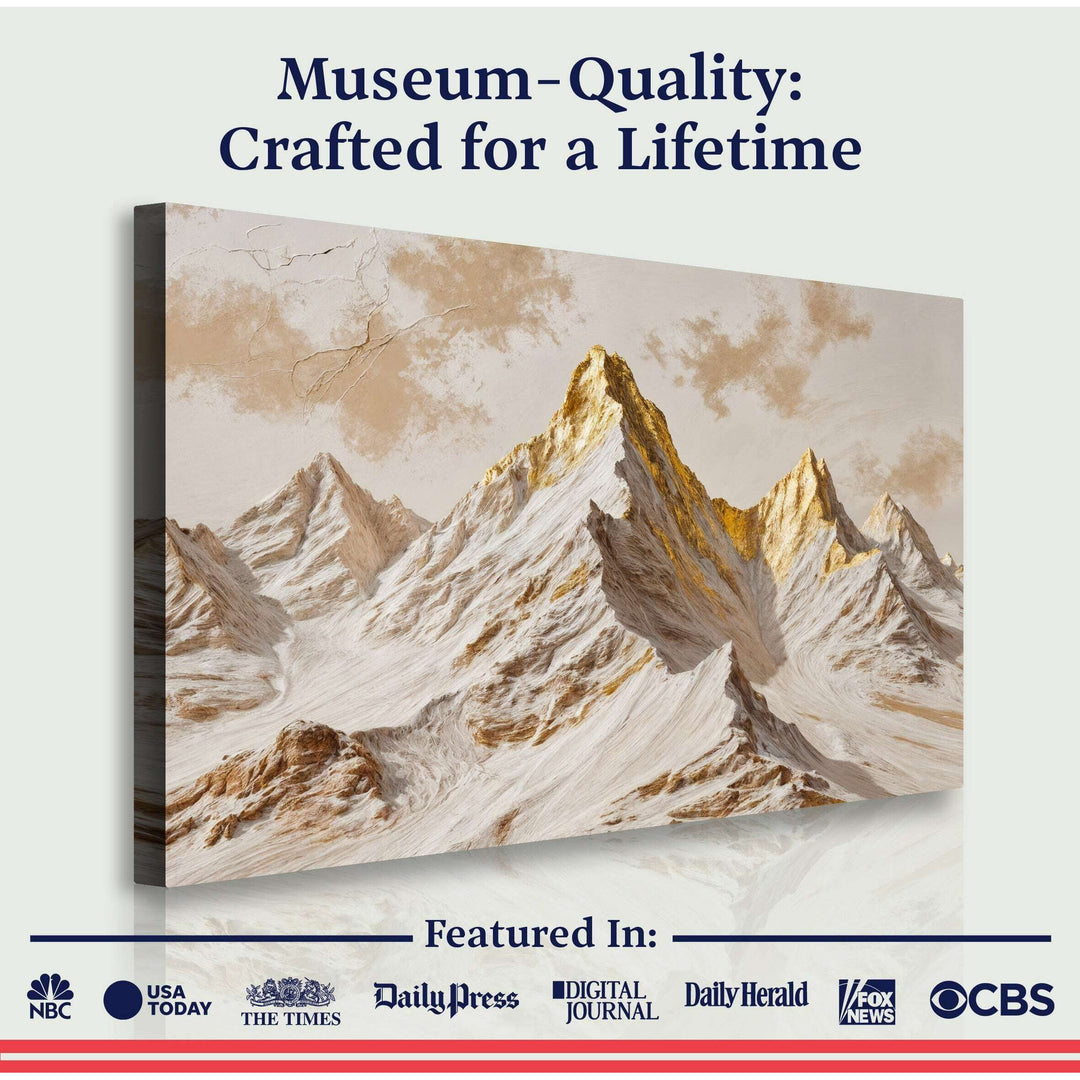 Golden Peaks Wall Art