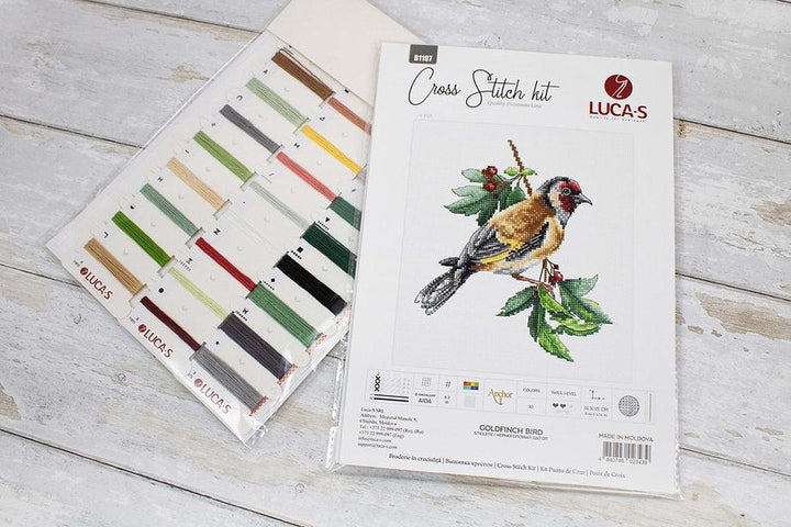 Goldfinch Bird B1197L Counted Cross-Stitch Kit