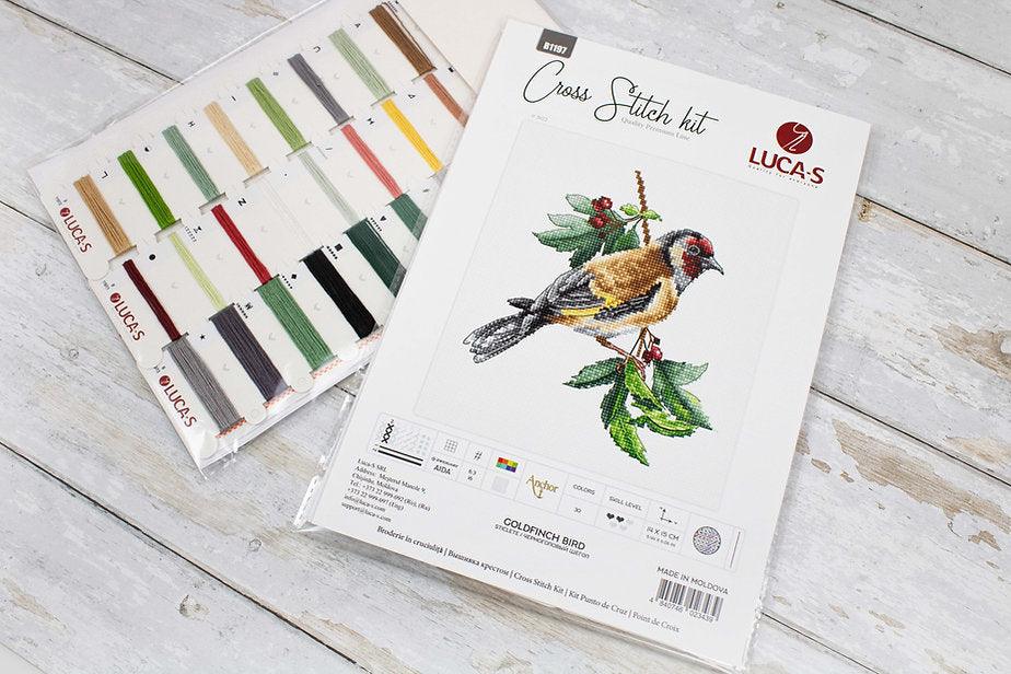Goldfinch Bird B1197L Counted Cross-Stitch Kit