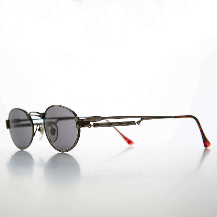 Goth Steampunk Victorian Oval Vintage Sunglass - Maxwell
