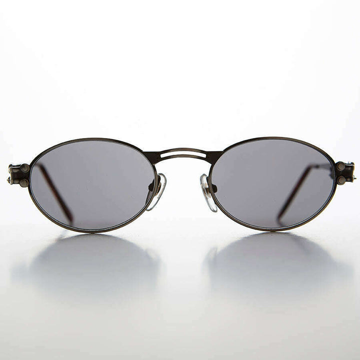 Goth Steampunk Victorian Oval Vintage Sunglass - Maxwell