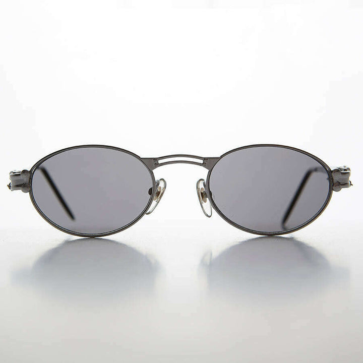 Goth Steampunk Victorian Oval Vintage Sunglass - Maxwell