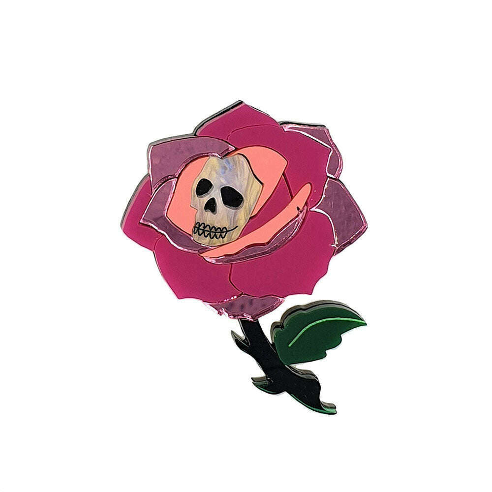 Gothic Rose Brooch by Cherryloco Jewellery 5