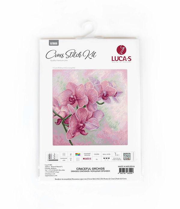 Graceful Orchids B7009L Counted Cross-Stitch Kit