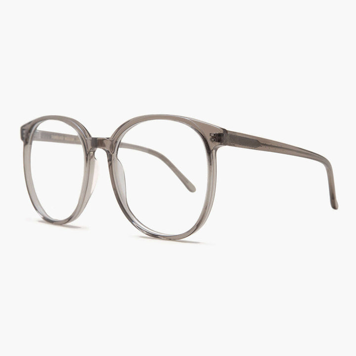 Gray Round Retro Blue Light Blocker- Glasses - Smarty