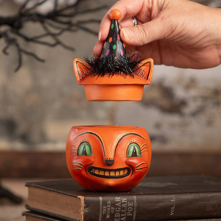 Green Eyed Copper Cat by Bethany Lowe Designs image 2