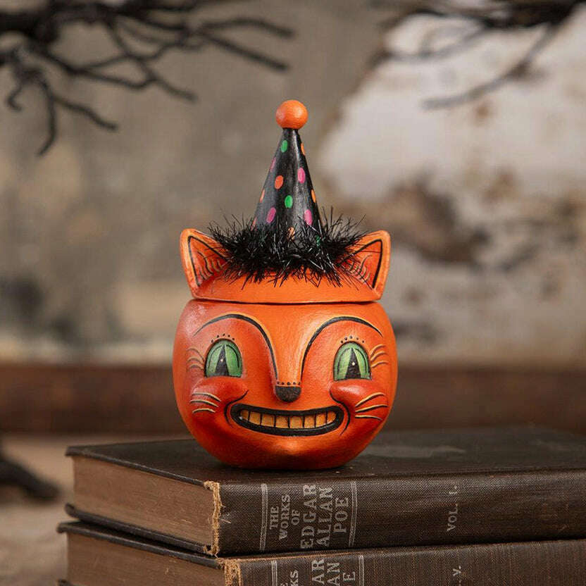 Green Eyed Copper Cat by Bethany Lowe Designs image