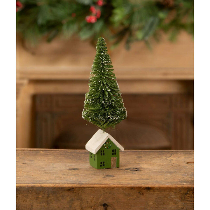 Green House Bottle Brush Tree by Bethany Lowe Designs, christmas decor
