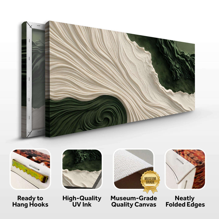 Green Rivers Abstract Wall Art XI