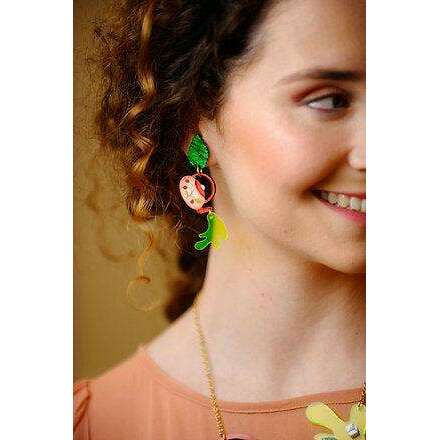 Green Tea Earrings by LaliBlue - Quirks!