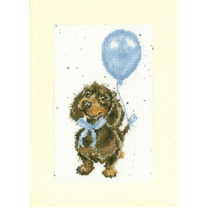 Greeting Card - Welcome Little Sausage XGC33 Counted Cross Stitch Kit