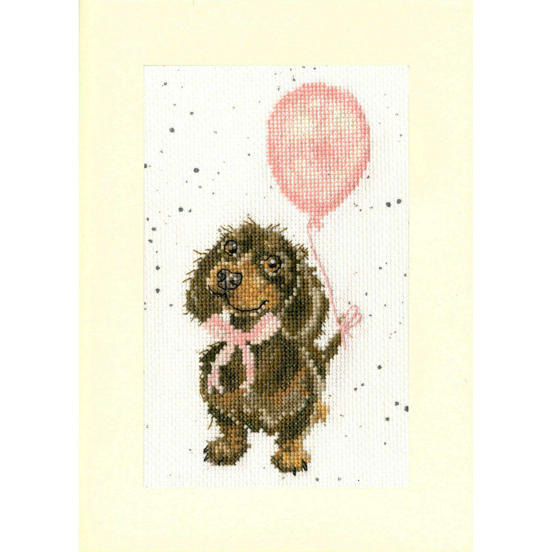 Greeting Card - Welcome Little Sausage XGC33 Counted Cross Stitch Kit