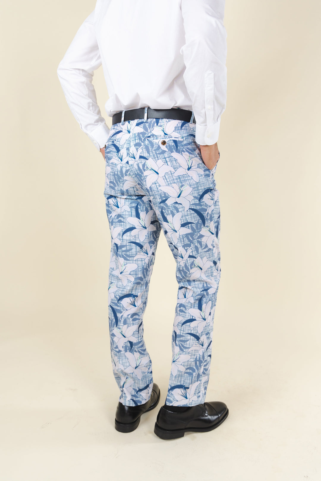 The Gilded Lily | Crosshatch Lilies Suit Pants