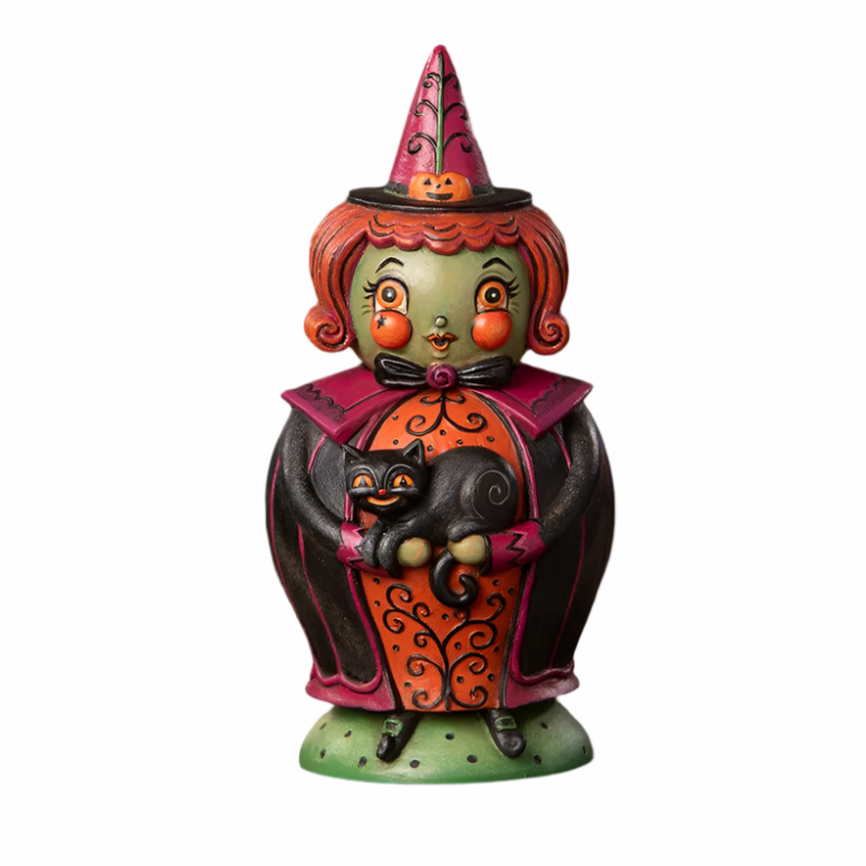 Hagatha and Jack Spooks Jar by Johanna Parker for Bethany Lowe Designs