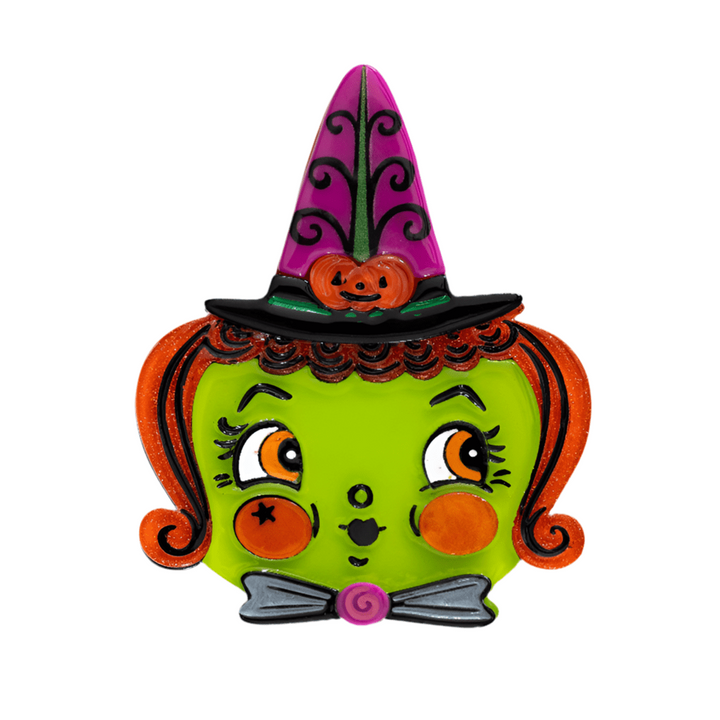 Hagatha and Her Hat Brooch & Earrings Set by Johanna Parker x Lipstick & Chrome – view 3