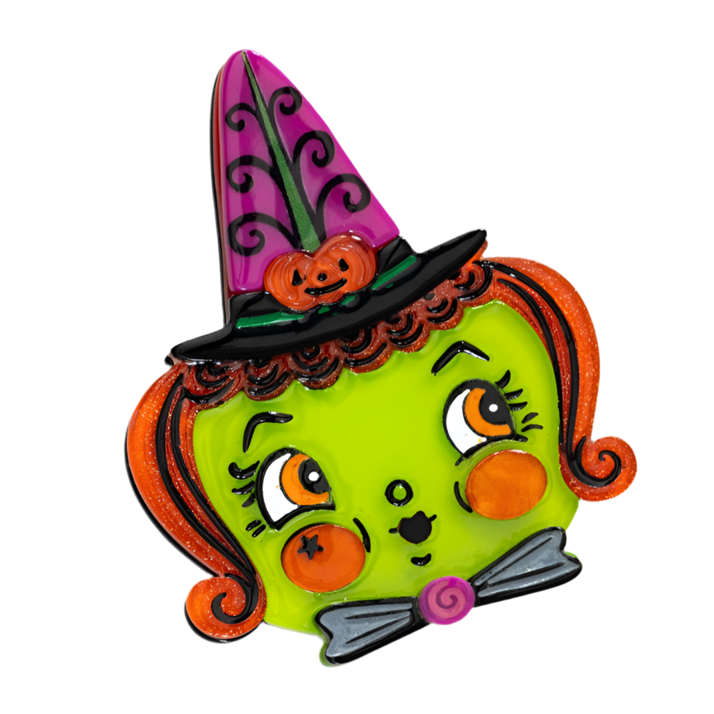 Hagatha Witch Brooch by Lipstick & Chrome – view 3