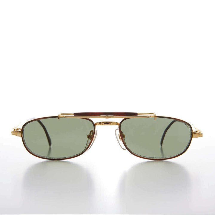 Half Frame Vintage Aviator Deadstock Sunglass - Earl