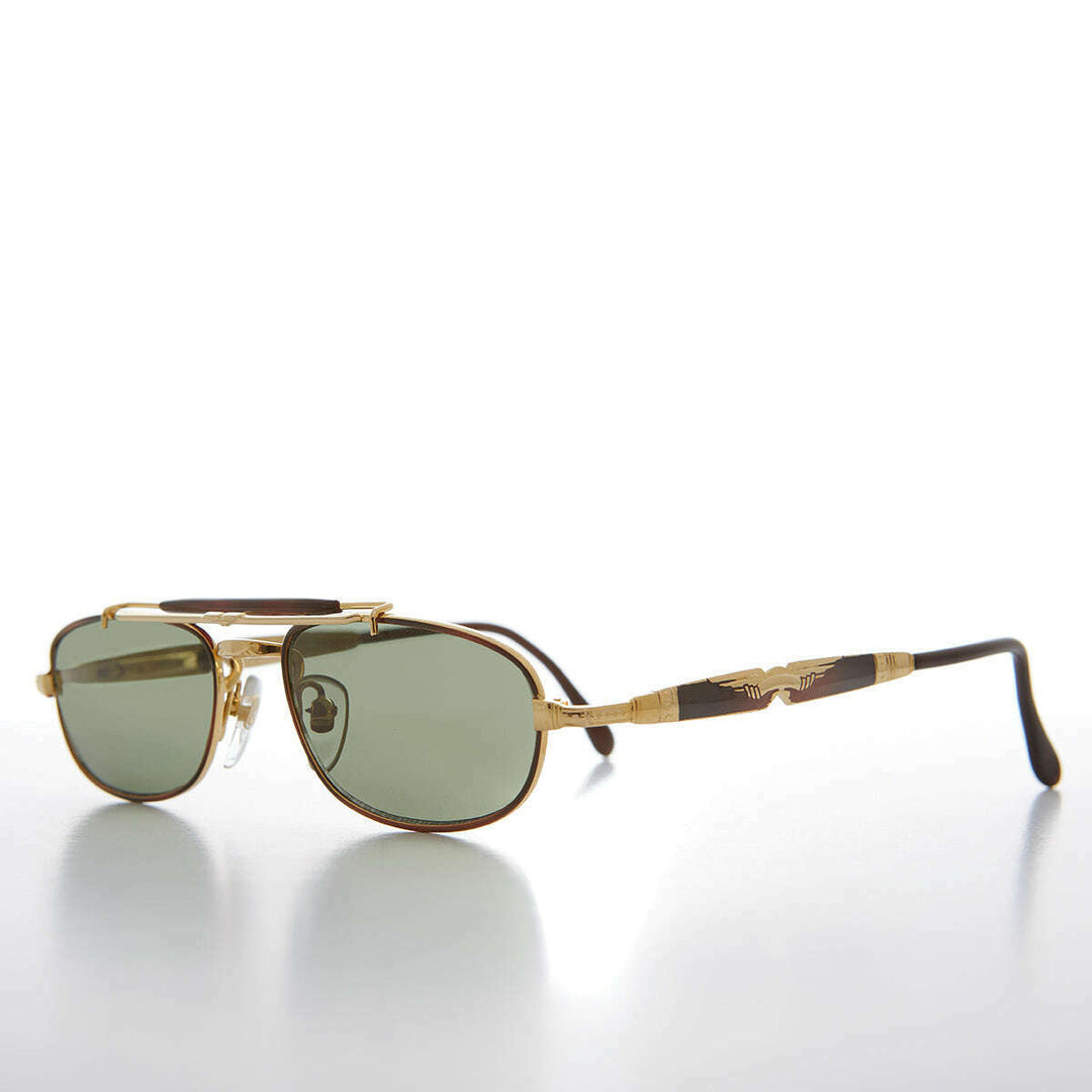 Half Frame Vintage Aviator Deadstock Sunglass - Earl