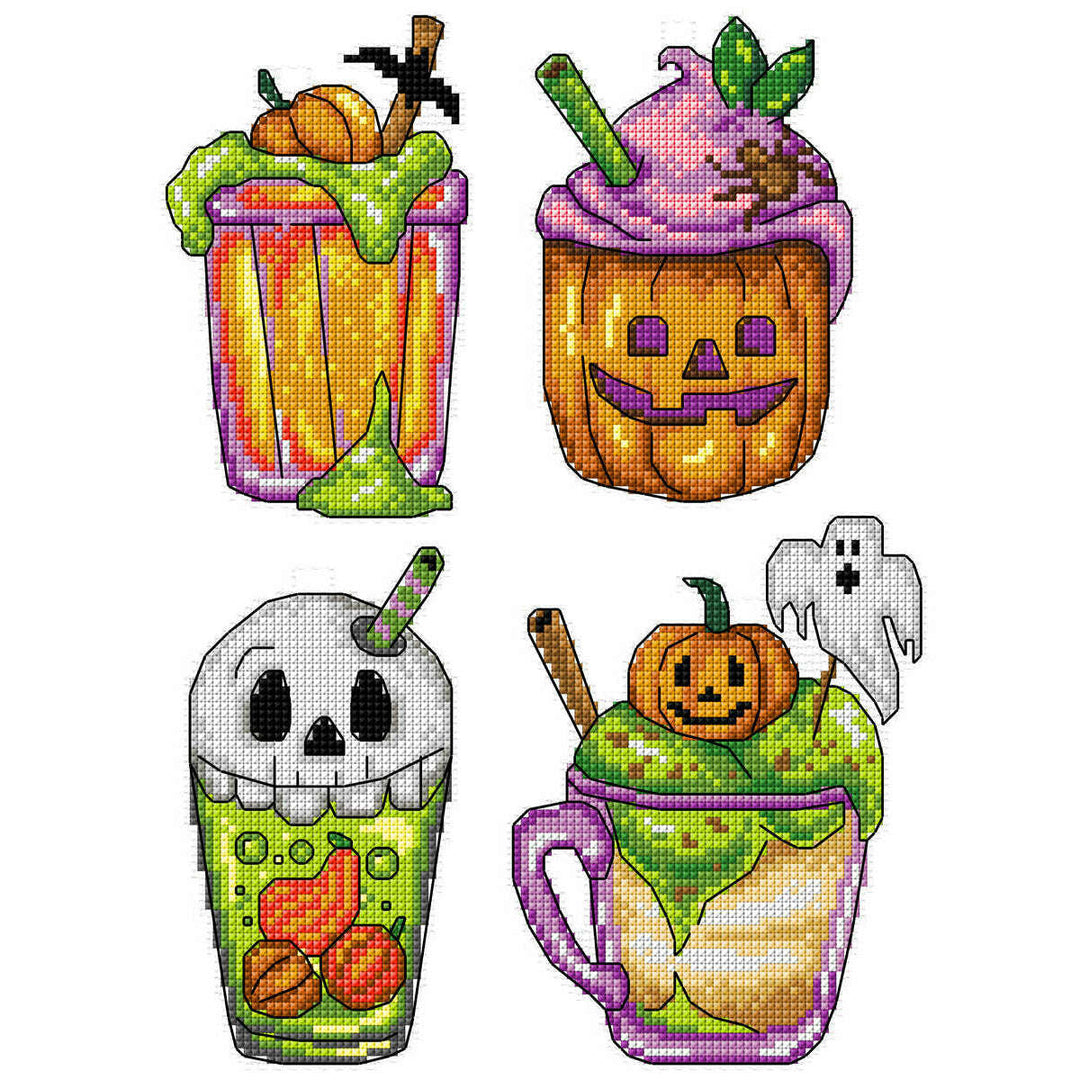 Halloween Cocktails 200CS Counted Cross-Stitch Kit
