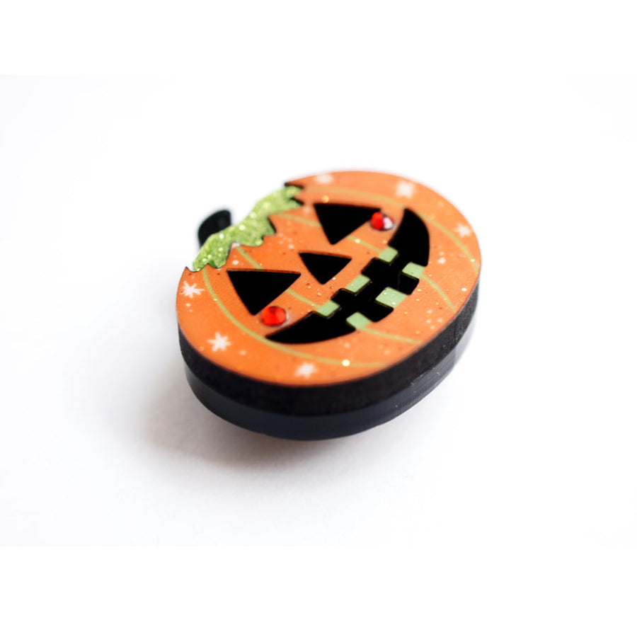 Halloween Pumpkin Button Cover by Laliblue 