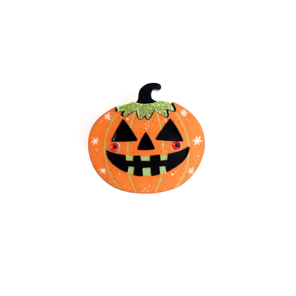 Halloween Pumpkin Button Cover by Laliblue 1