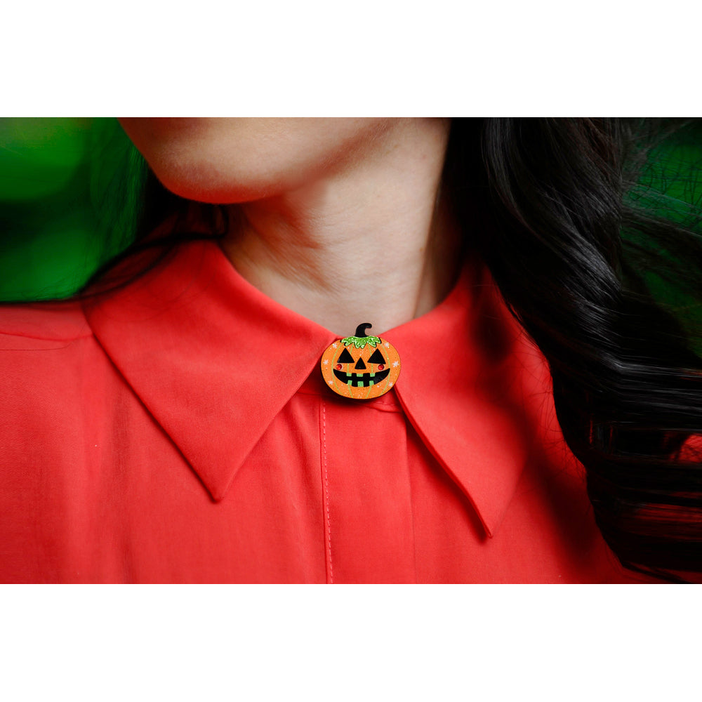 Halloween Pumpkin Button Cover by Laliblue 2