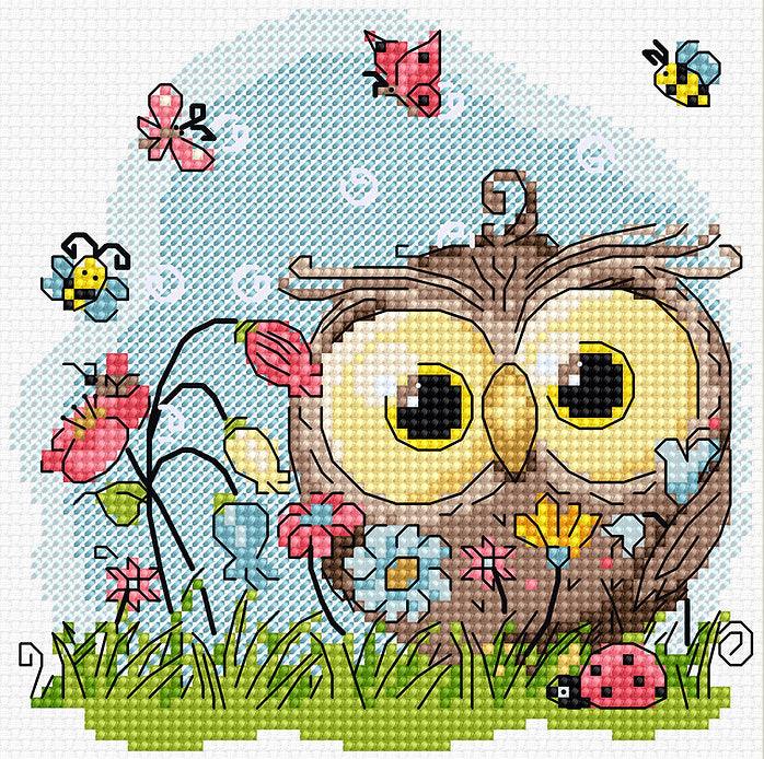 Happy Owl B1401L Counted Cross-Stitch Kit