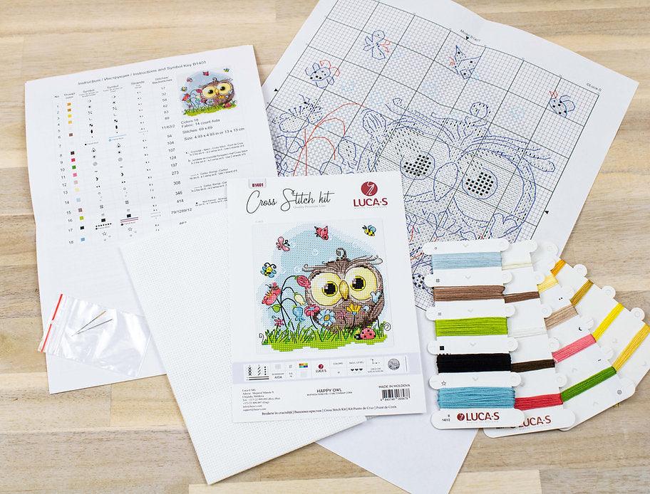 Happy Owl B1401L Counted Cross-Stitch Kit