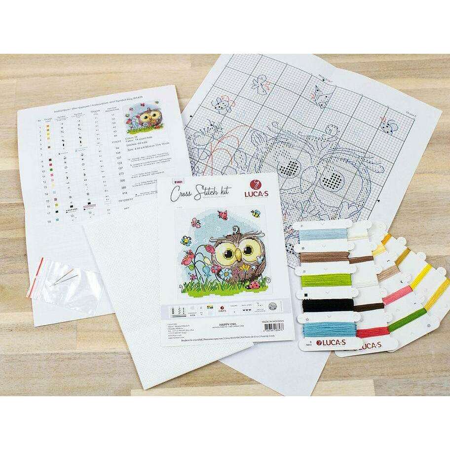 Happy Owl B1401L Counted Cross-Stitch Kit