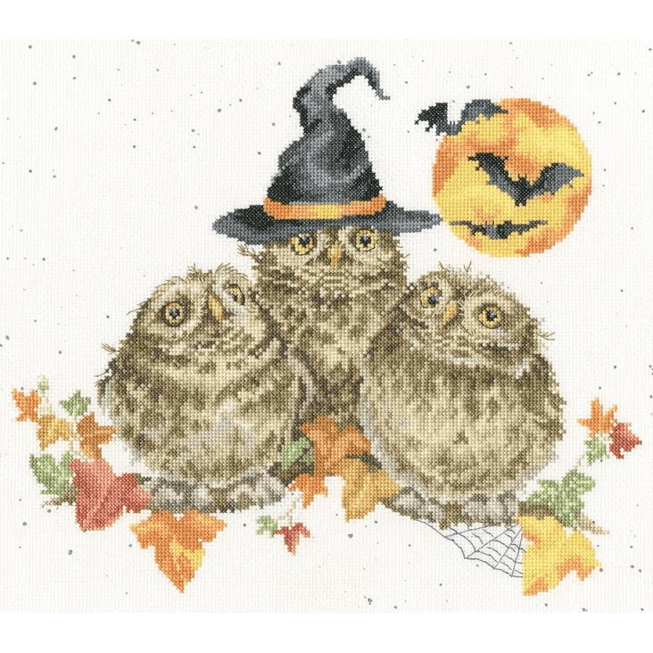 Happy Owl-o-ween XHD145 Counted Cross Stitch Kit