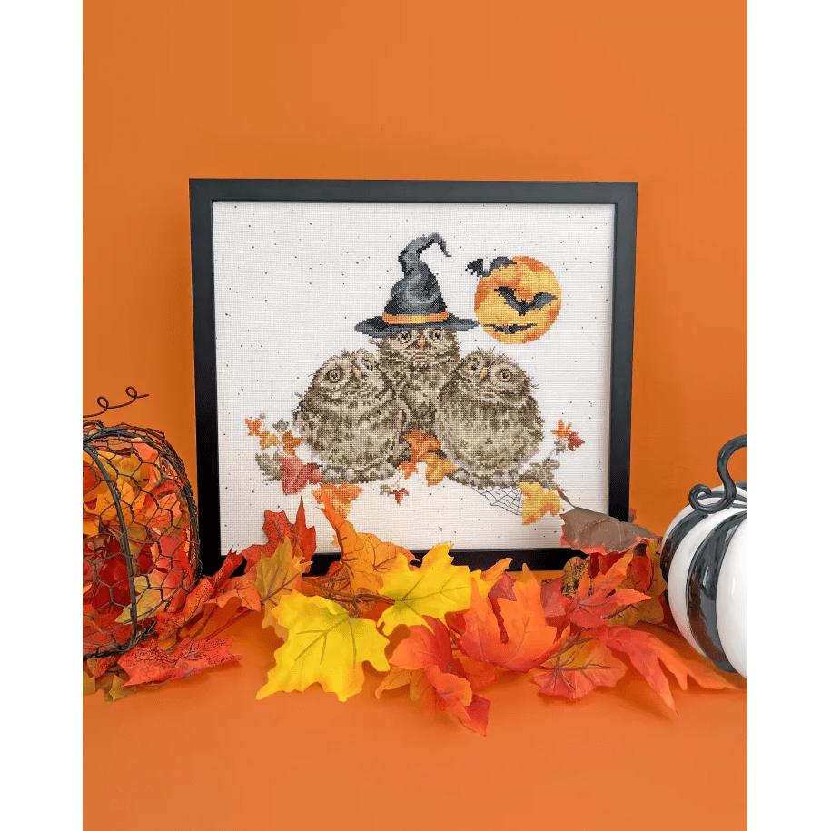 Happy Owl-o-ween XHD145 Counted Cross Stitch Kit