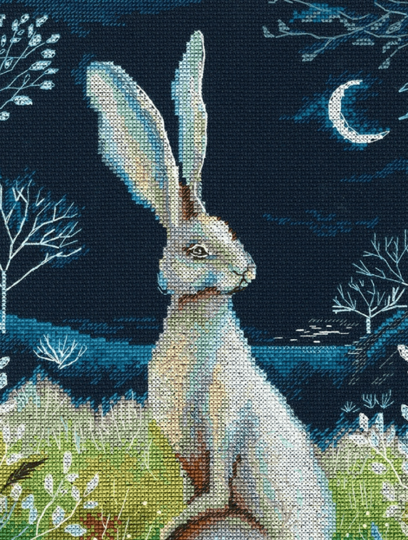Hare by night M611 Counted Cross Stitch Kit