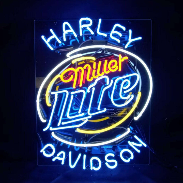 Harley Davidson Miller Lite Neon Signs
