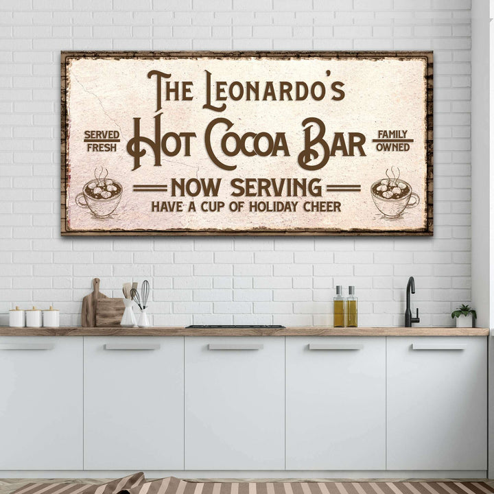 Have A Cup Of Holiday Cheer Hot Cocoa Bar Sign