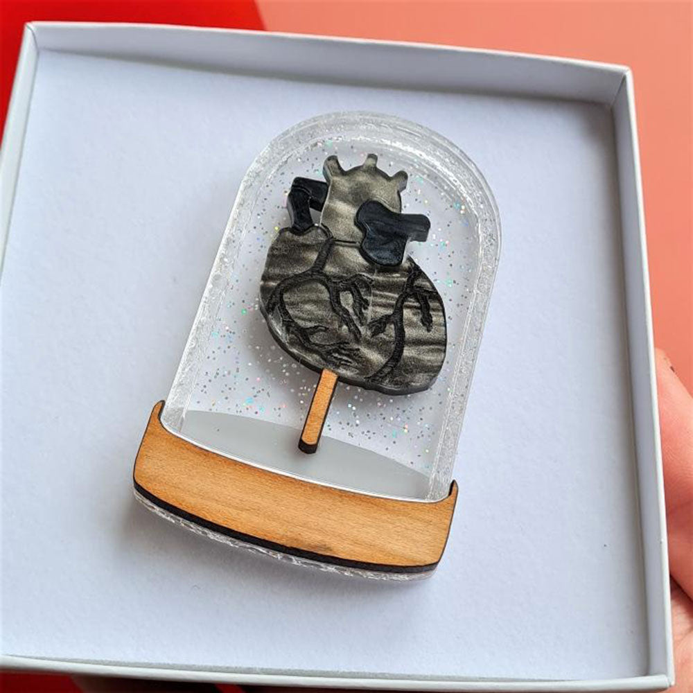 Heart In A Bell Jar Necklace by Cherryloco Jewellery 2