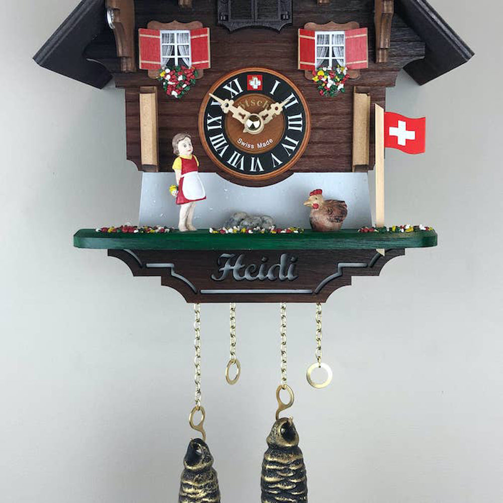 Heidi and Chicken Chalet by Kit Cat Klock 