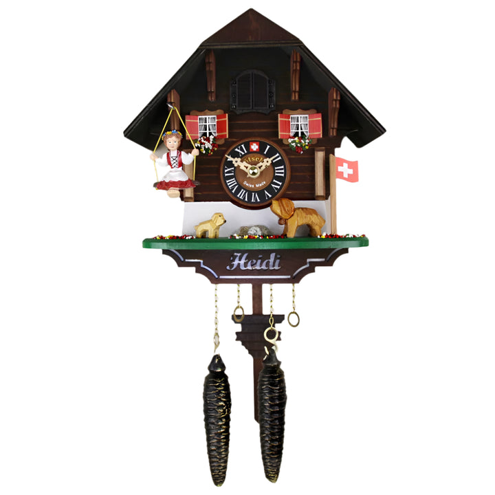 Heidi On the Swing Quartz Cuckoo Clock