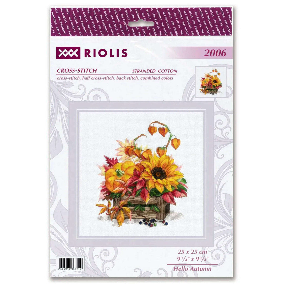 Hello Autumn R2006 Counted Cross Stitch Kit
