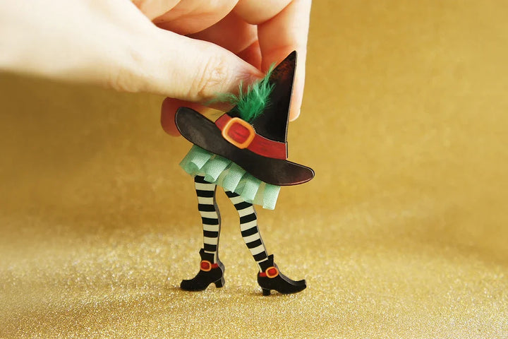 Hidden Witch Halloween Brooch by Laliblue - Quirks!