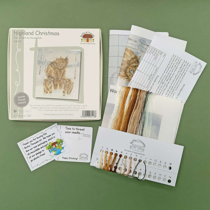 Highland Christmas  XHD128 Counted Cross Stitch Kit