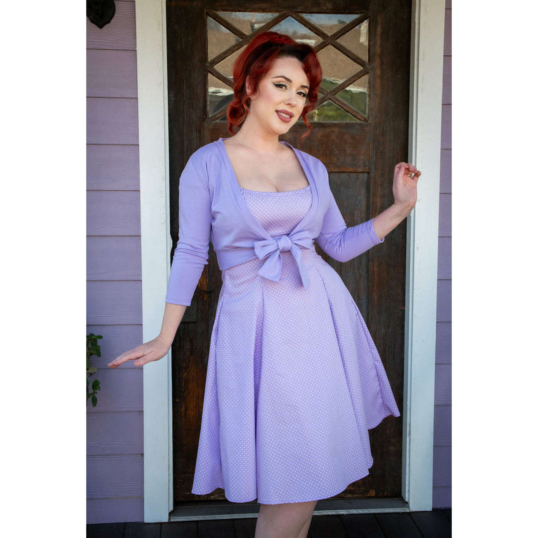 Hilda Dress - Lavender Dot *sale