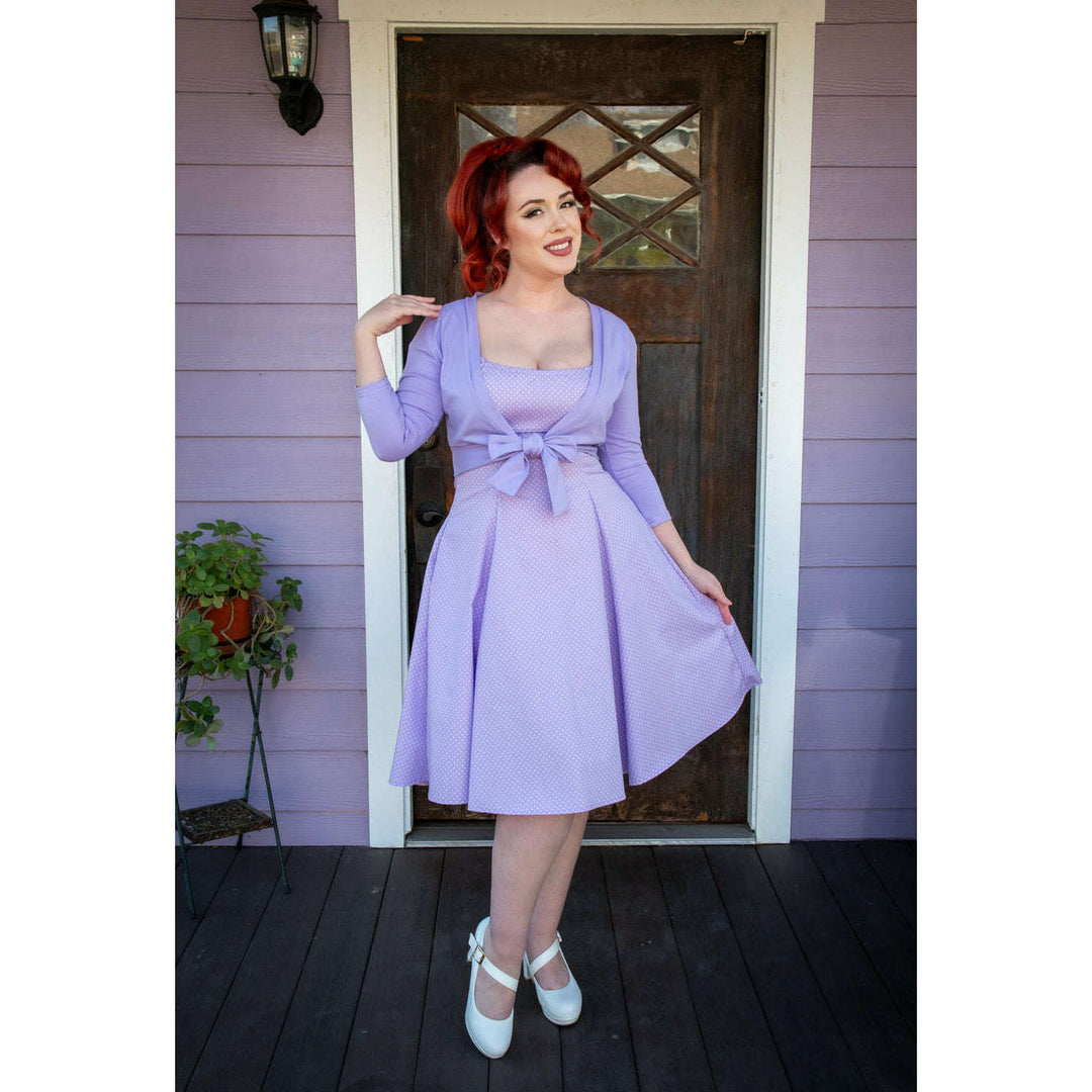 Hilda Dress - Lavender Dot *sale