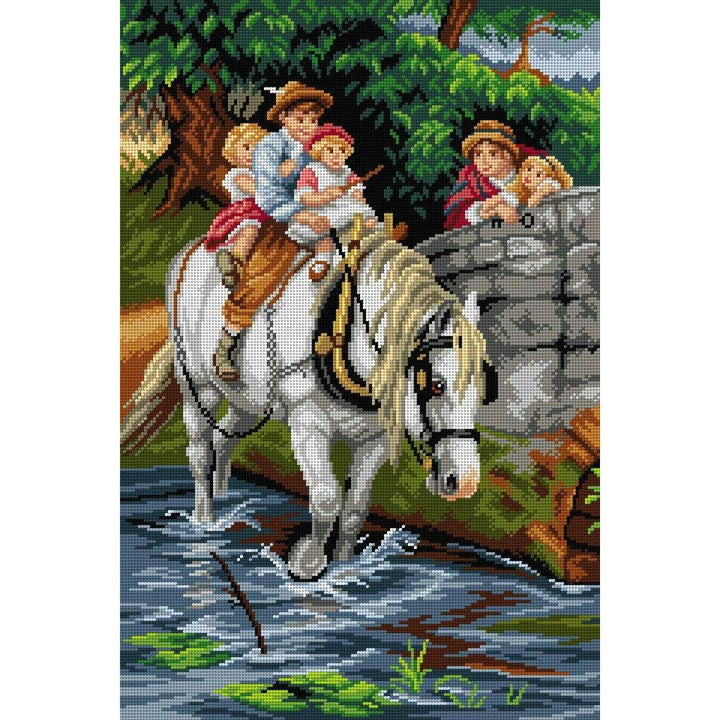 Hold Tight 3130Q Needlepoint canvas for halfstitch without yarn