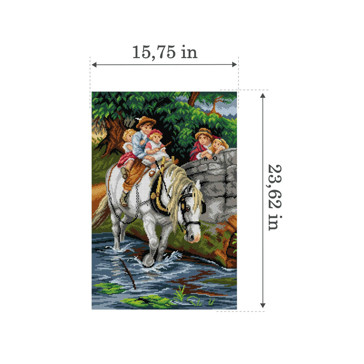 Hold Tight 3130Q Needlepoint canvas for halfstitch without yarn