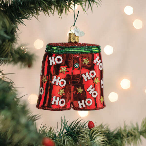 Holiday Boxer Shorts Ornament