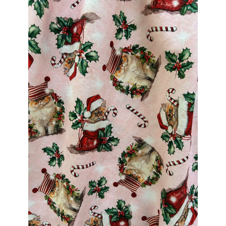 Holiday Cats Midi Dress