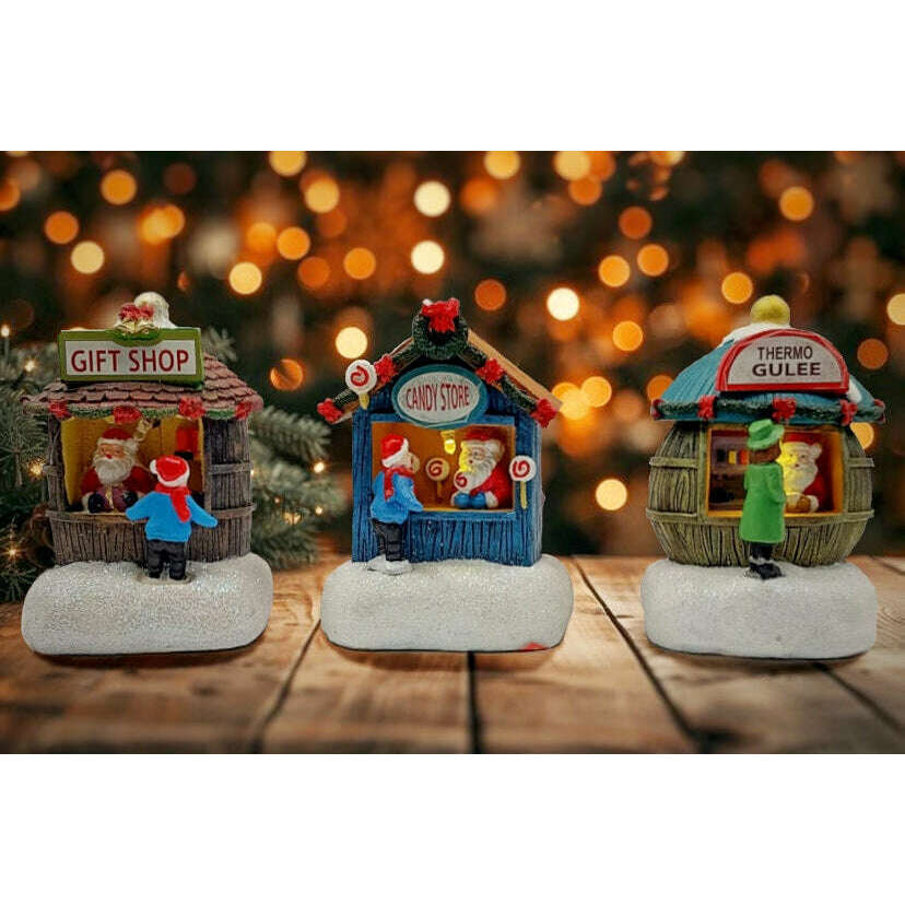 Holiday Gift Shop. Christmas Village Decor Wizardi F07-N1-4-22758C